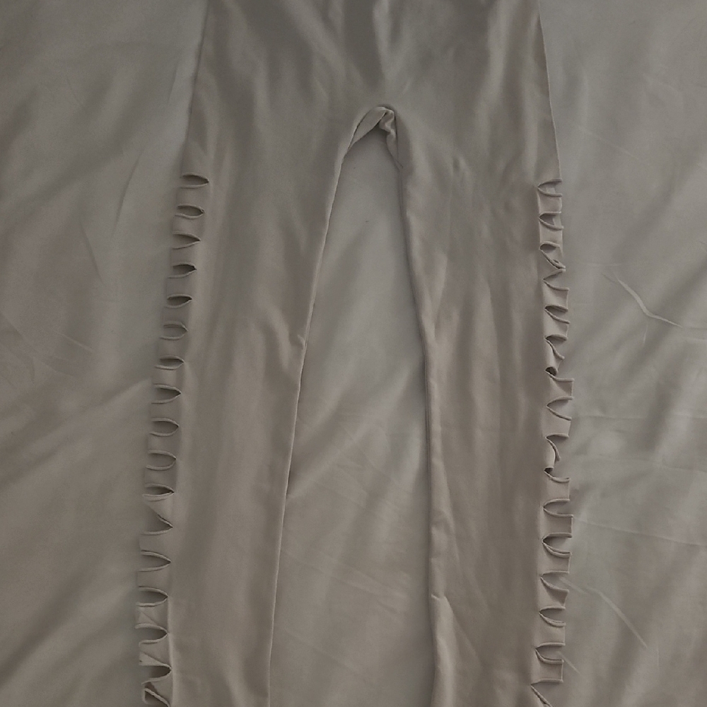 Revamped Beige Athleisure Leggings